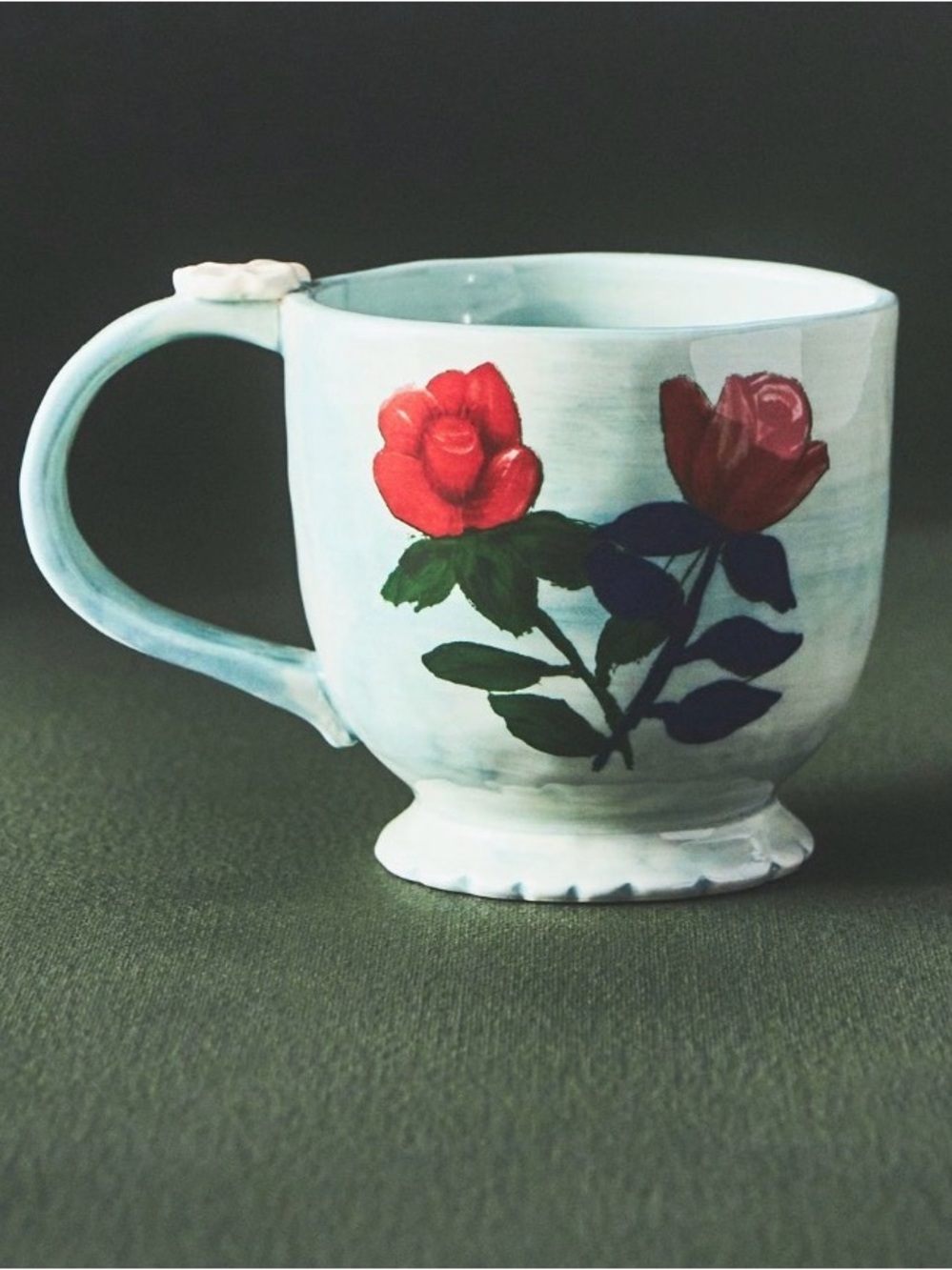 Francesca Kaye for Anthropologie Floral Mug